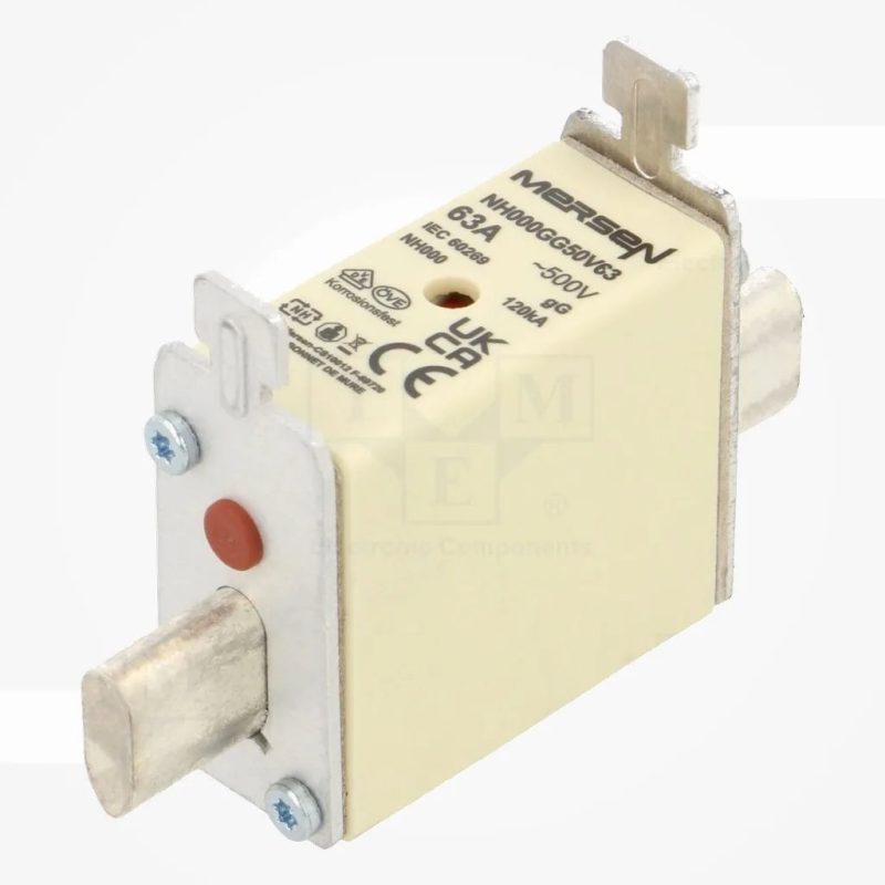 Fusible de cartucho de cerámica,industrial 63A 500VAC 250VDC