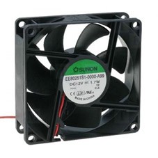 Ventilador 12Vdc 80x80x25mm 1,66W 2 Cables FricciÃ³n