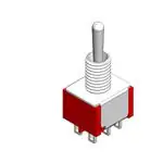 Interruptor de Palanca (ON)-OFF-(ON) 2Ctos 2A/250Vac