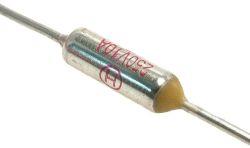 Fusible Termico 72ÂºC 10Amp 250Vac Axial
