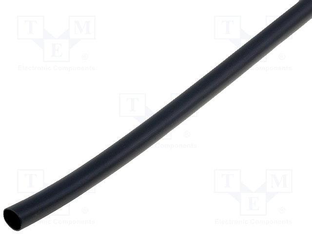 Tubo termorretractil  4,8mm NEGRO Longitud 1m