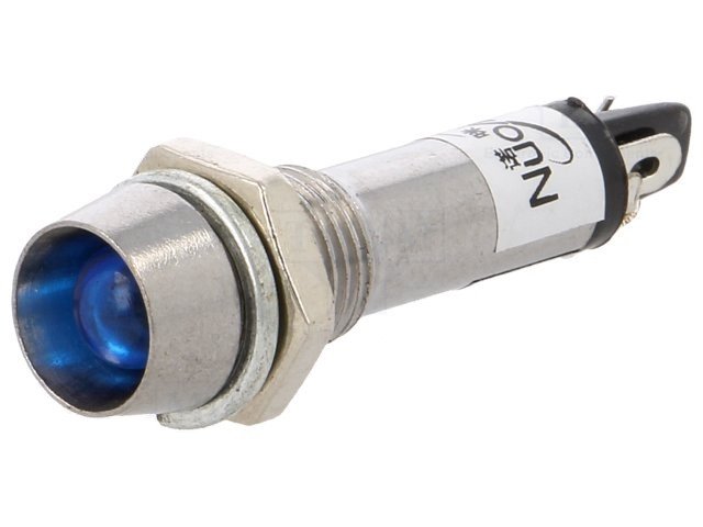 Piloto LED 12Vdc Luz AZUL para panel