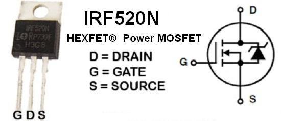 IRF520NPBF Transistor N-MosFet 100V 48W TO220