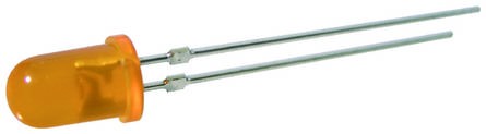 Diodo LED NARANJA  5mm 20-45mcd 30Âº