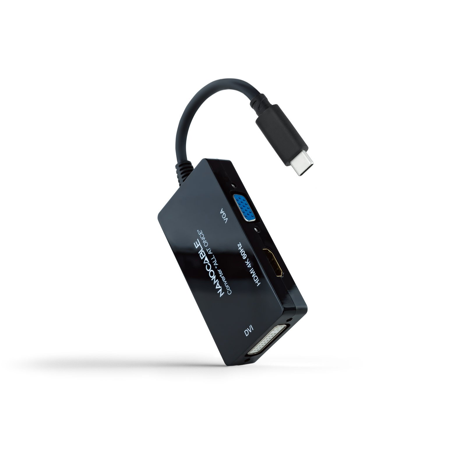 Conversor USB-C a SVGA/DVI/HDMI 4K NANOCABLE
