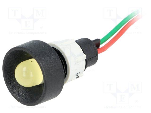Piloto LED 24Vdc y 24Vac AMARILLO
