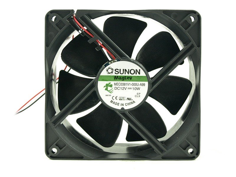 Ventilador 12Vdc 120x120x38mm 10W 2 Cables VAPO