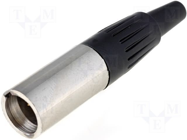 Conector MiniXLR Macho 3Pin aereo para soldar