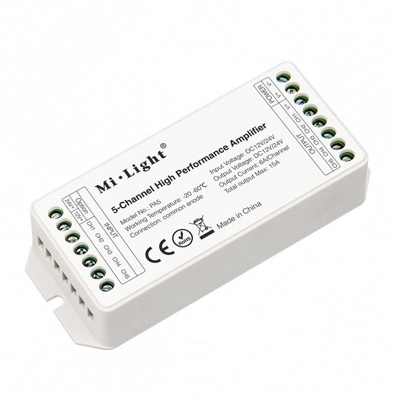 Amplificador RGB CCT 12V/24V 180W/360W 15A