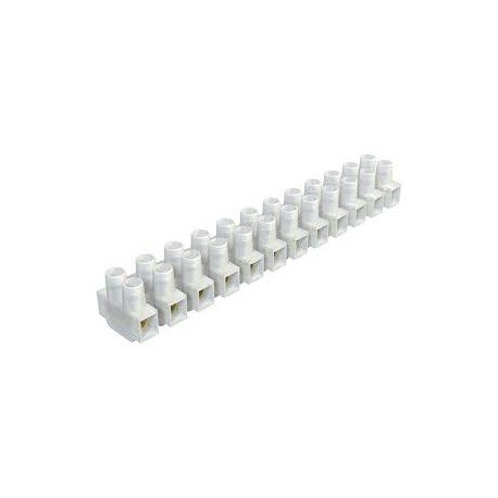 Regleta Conexion 12 Contactos 24Amp 2,5mm BLANCA