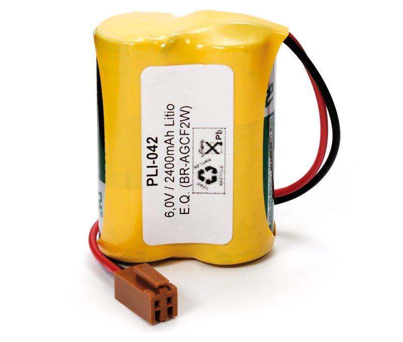 Pila Litio 6V 2400mA Conector BR-AGCF2W 2x 17450