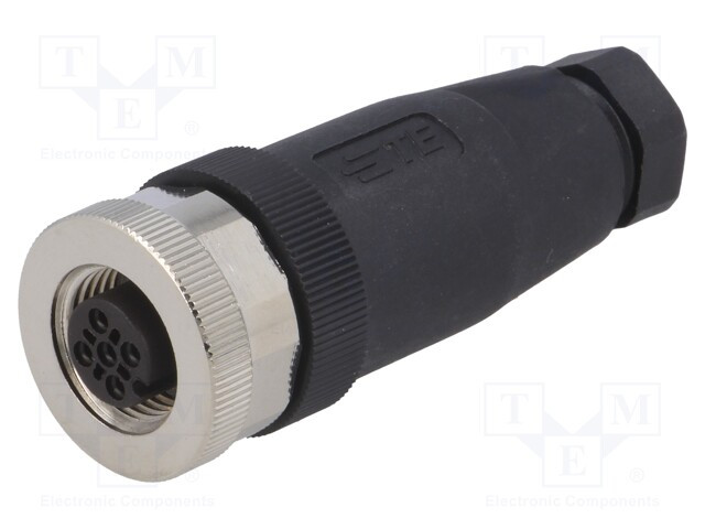 Conector M12 Hembra 4 pines Codigo A Recto IP67