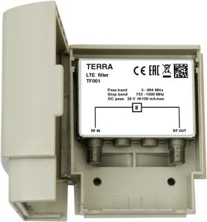Filtro LTE700 5G para mastil 60dB C21-48