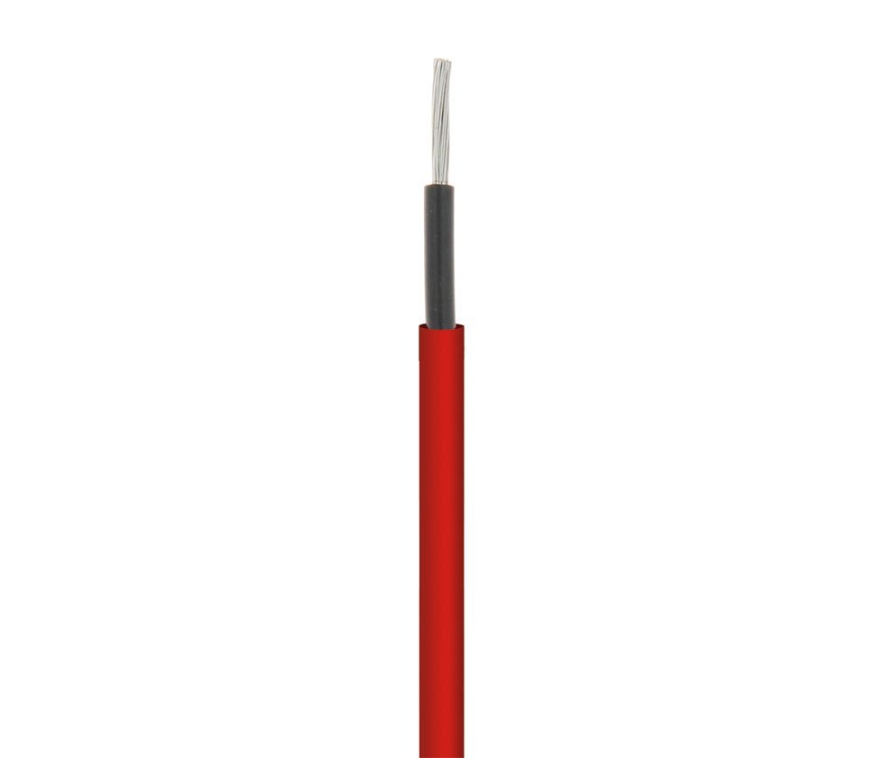 Cable Conexion Placa Solar Cu-Sn 2,5mm ROJO