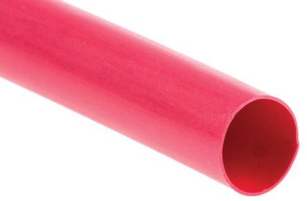 Tubo termorretrÃ¡ctil 25,4mm ROJO longitud 1m