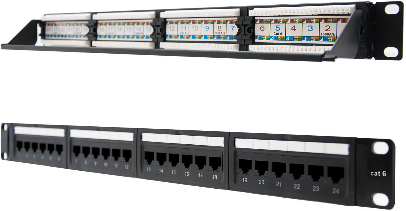 Panel Parcheo CAT6 24P 19' UTP NANOCABLE