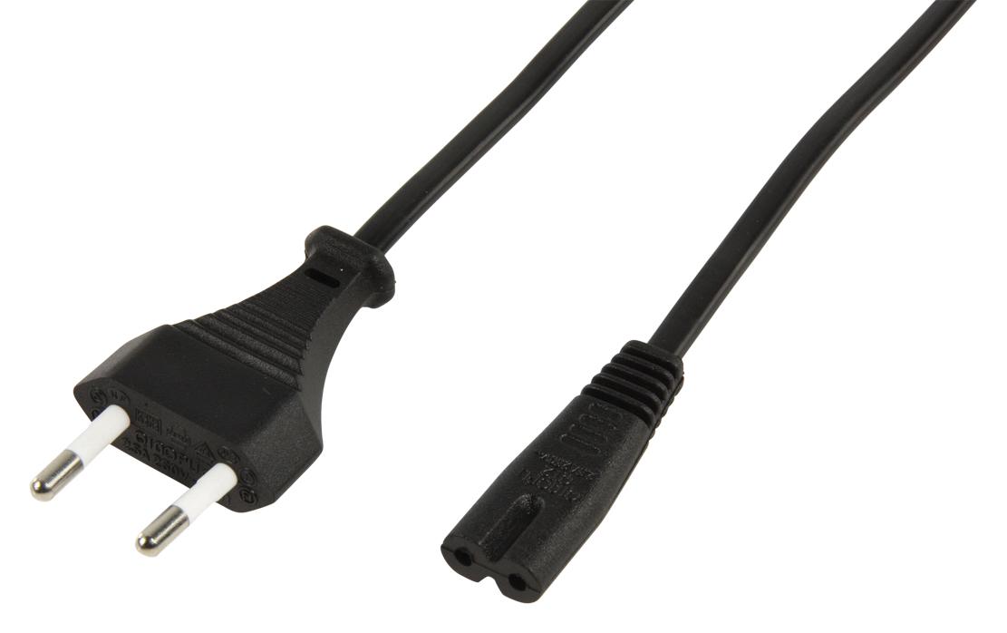 Cable Alimentacion Forma 8 C7 a CEE7 1,5m NANOCABLE