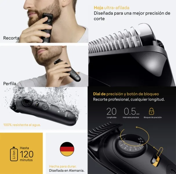 BARBERO ELECT. BRAUN BT5500 SERIE 5 - Imagen 2