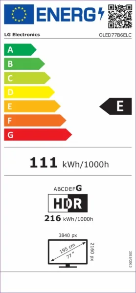 TELEVISOR OLED LG OLED77B6ELC - Imagen 4