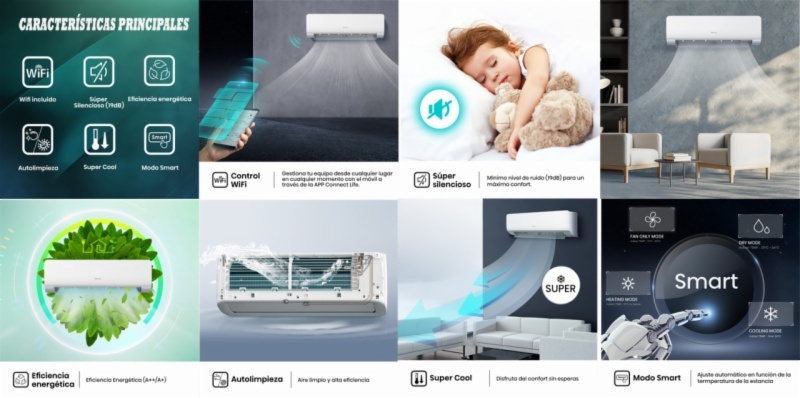 ACONDICIONADOR HISENSE KC25YR3B SMART CLIMA - Imagen 3