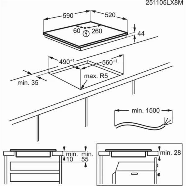 INDUCCION ELECTROLUX EIT61336 - Imagen 3