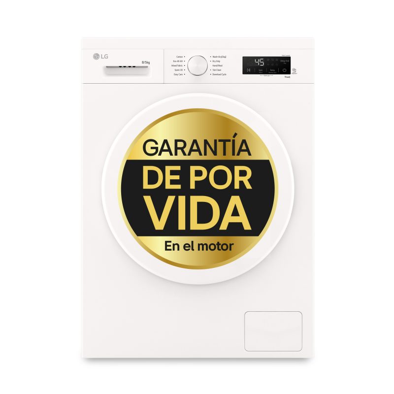 LAVADORA SECADORA LG W4X1085NWH