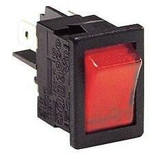 Interruptor Basculante Bipolar OFF-ON Luminoso Rojo