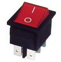 Interruptor/Conmutador Basculante Bipolar ON-ON Luminoso ROJO 16A