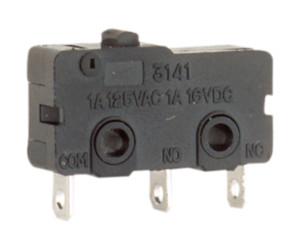 Microinterruptor sin palanca 3A/250V  19,8×10,2×9,5mm