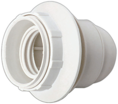 Portalamparas E27 con rosca BLANCO
