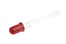 Diodo LED ROJO 5mm 12Vdc 1000mcd
