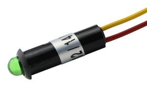 Piloto LED 5mm 12V Intermitente Verde