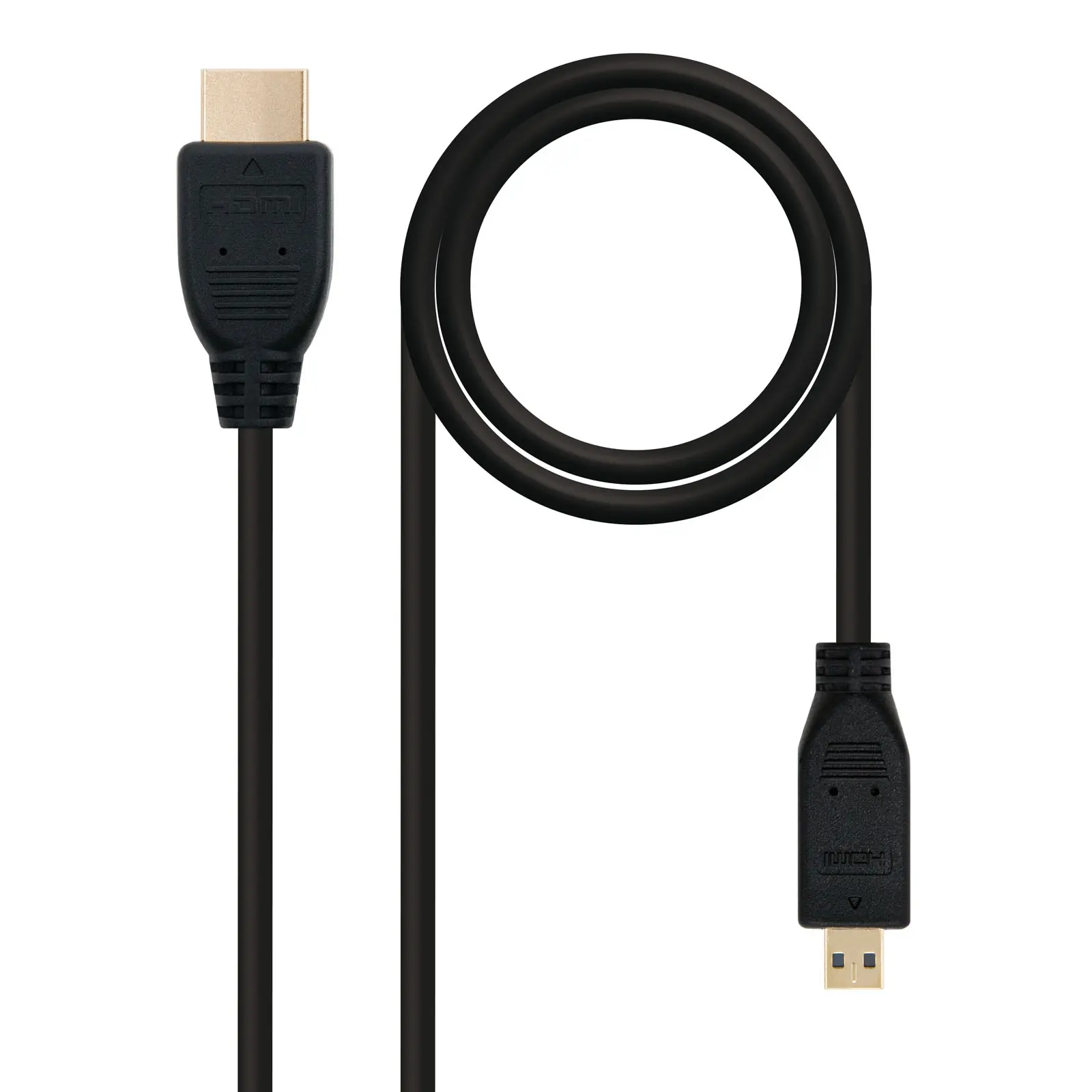 Cable MicroHDMI a HDMI V1.4 0,8m NANOCABLE