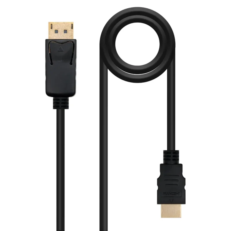 Cable DisplayPort a HDMI NEGRO 10m NANOCABLE