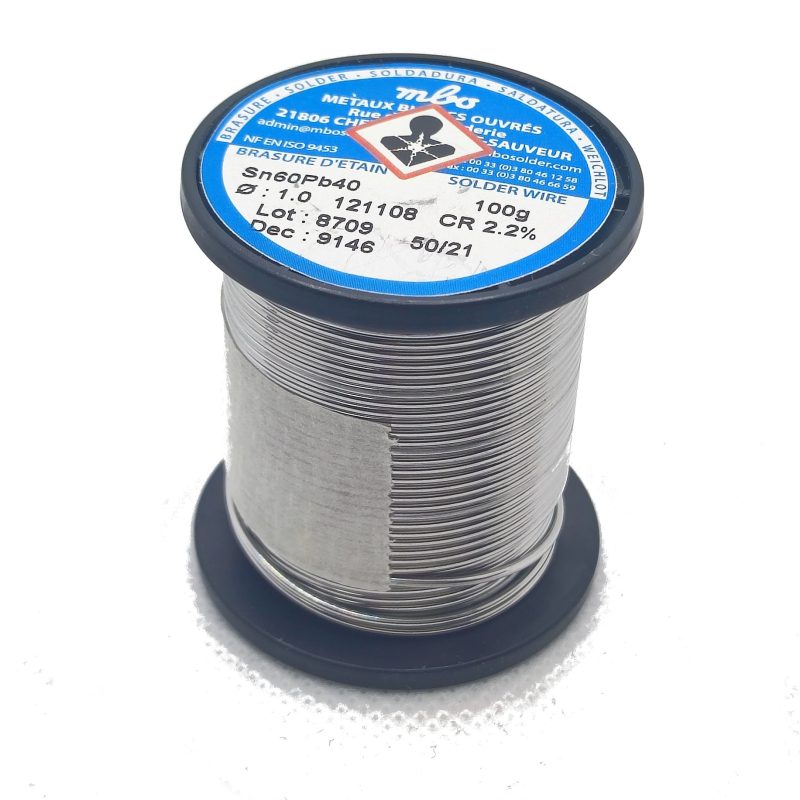 ESTAÃ‘O  Sn60Pb40  1mm MBO CR2  Carrete 100gr MBO