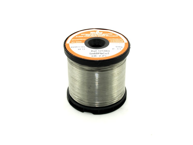 ESTAÃ‘O TRIMETAL 0,5mm. 60/38/2 MBO. Carrete 500gr