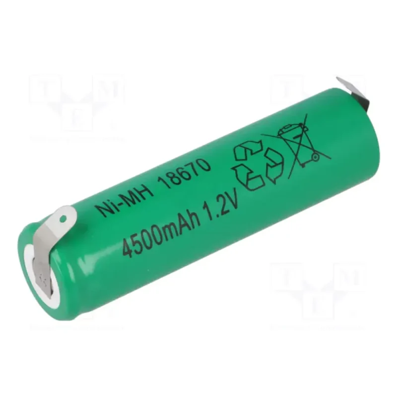 Bateria 4/3A, 4/3R23 1,2V 4500mA NiMh Terminales Soldar