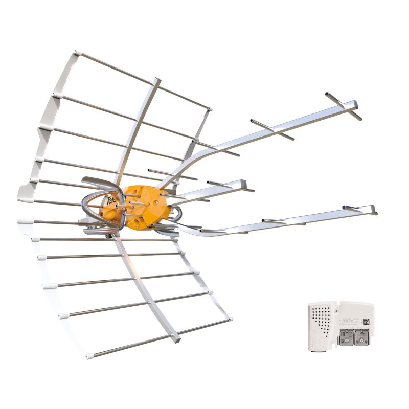Antena TV UHF ELLIPSE 38dB con Alimentador TELEVES