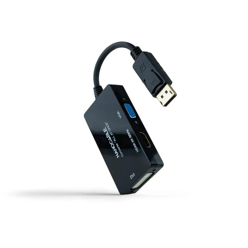 Conversor DisplayPort a VGA/DVI/HDMI ALL NANOCABLE