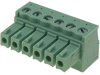 Regleta Bornas Hembra  6Pin paso 3,81mm