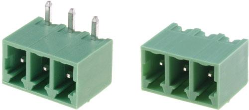 Regleta Bornas Macho Cto. Impreso 3Pin paso 3,81mm