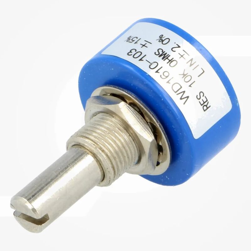 POTENCIOMETRO Monovuelta 10K 1W 15% Lineal Eje 6,35mm