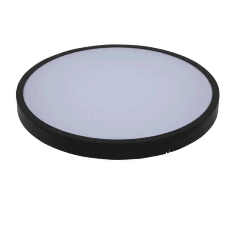 PlafÃ³n LED 24W CCT 3000K-4000K-6500K Redondo Superficie Marco Negro Ã˜340mm