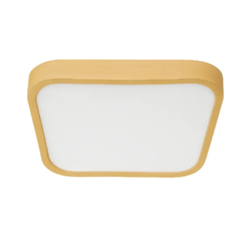 PlafÃ³n LED 36W CCT 3000K-4000K-6500K Cuadrado Superficie Marco Madera 410x410mm