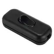 Interruptor de Paso Balancin 2A/250V Negro