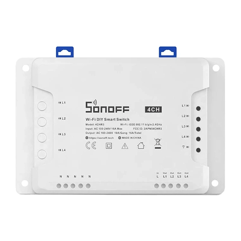 Interruptor WiFi 4Canales SONOFF 4CHR3