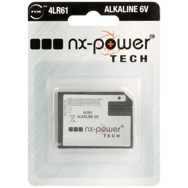 Pila 4LR61 Alcalina 6Vdc 38mAh NX