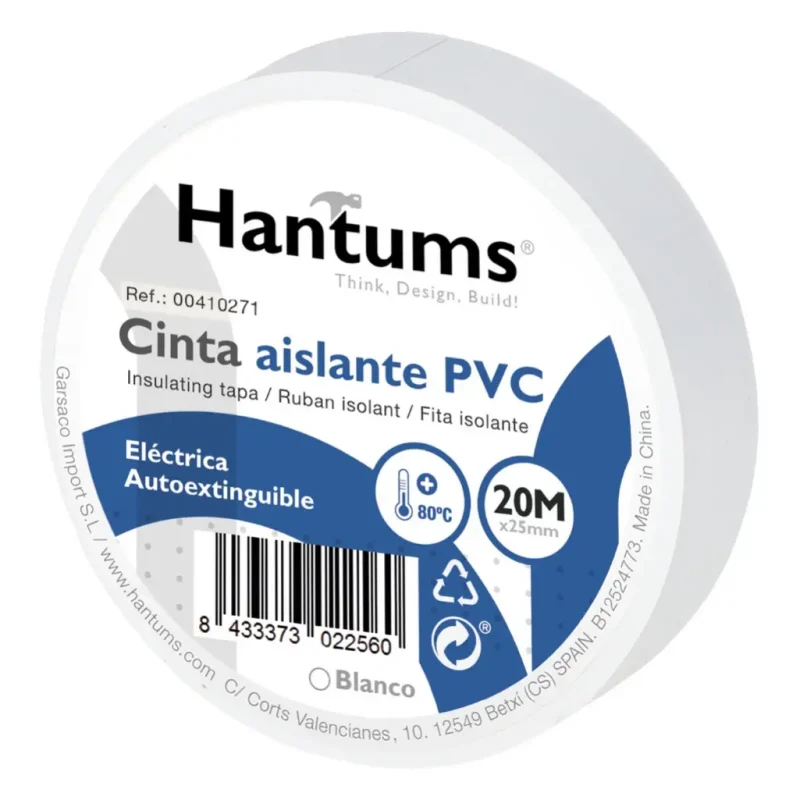 Cinta Aislante 20mx25mm BLANCA GARSACO