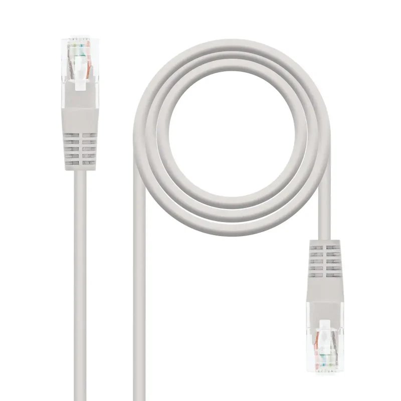 Latiguillo RJ45 Cat6 UTP CU 3m GRIS NANOCABLE