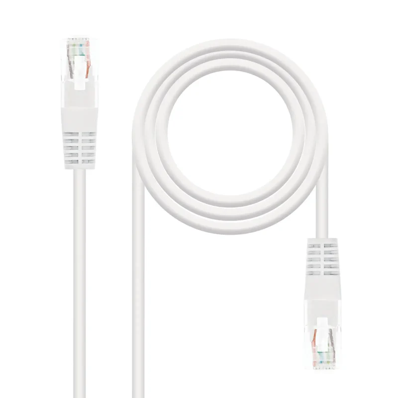 Latiguillo RJ45 Cat6 UTP CU 3m BLANCO NANOCABLE